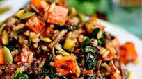 Caramelized Sweet Potato and Kale Fried Wild Rice Caramelized Sweet Potato and Kale Fried Wild Rice