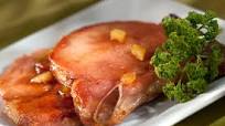 Chuletas ahumadas con piña y romero Chuletas ahumadas con piña y romero