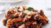 PENNE PASTA WITH MEAT SAUCE PENNE PASTA WITH MEAT SAUCE