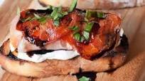 Ricotta, Prosciutto, Roasted Tomato Grilled Crostini Ricotta, Prosciutto, Roasted Tomato Grilled Crostini
