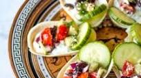 Tzatziki Bites Recipe with Greek Salsa Tzatziki Bites Recipe with Greek Salsa