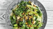Grilled Corn Caesar Salad with Fried Capers Grilled Corn Caesar Salad with Fried Capers