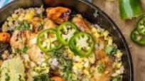 Skinny One Pan Caribbean Jerk Chicken Skillet Skinny One Pan Caribbean Jerk Chicken Skillet