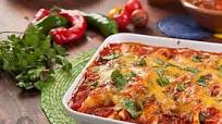 Mexican Vegetarian Bean & Cheese Enchiladas Recipe Mexican Vegetarian Bean & Cheese Enchiladas Recipe