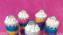 Rainbow Cheesecake Shooters Rainbow Cheesecake Shooters