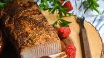 Baked Pork Loin With Raspberry Dijon Barbecue Sauce Baked Pork Loin With Raspberry Dijon Barbecue Sauce