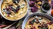 The Big Holiday Hummus Board with Roasted Root Veggie Chips. The Big Holiday Hummus Board with Roasted Root Veggie Chips.
