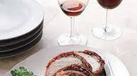 Bacon-Wrapped Pork Loin With Cherries Bacon-Wrapped Pork Loin With Cherries