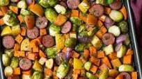Autumn Sausage Veggie and Apple Sheet Pan Dinner Autumn Sausage Veggie and Apple Sheet Pan Dinner