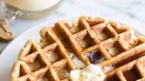 Eggnog Waffles with Cinnamon Syrup Eggnog Waffles with Cinnamon Syrup