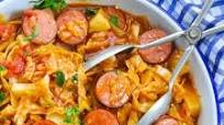 Dump-and-Bake Sausage and Cabbage Dinner Dump-and-Bake Sausage and Cabbage Dinner
