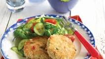Salmon and rice patties Salmon and rice patties