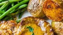 Crispy Pork Chops with Honey Mustard Sauce Crispy Pork Chops with Honey Mustard Sauce