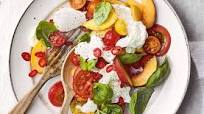 Mozzarella, peach and tomato salad Mozzarella, peach and tomato salad