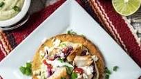 Low Carb Fish Tostada with Avocado Tartar Sauce Low Carb Fish Tostada with Avocado Tartar Sauce