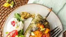 On The Border Fire-Roasted Stuffed Poblano Peppers On The Border Fire-Roasted Stuffed Poblano Peppers