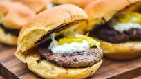 Mini Grilled Gyro Burgers With Tzatziki and Pickled Peperoncini Mini Grilled Gyro Burgers With Tzatziki and Pickled Peperoncini
