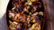 Garlic chicken with herbed potatoes Garlic chicken with herbed potatoes
