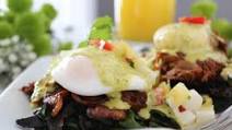Barbacoa Eggs Benedict with Chimichurri Hollandaise Barbacoa Eggs Benedict with Chimichurri Hollandaise
