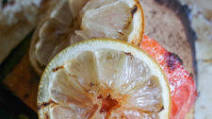 Easy Grilled Cedar Planked Salmon with lemon Easy Grilled Cedar Planked Salmon with lemon