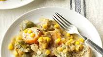 Green Chili Chops with Sweet Potatoes Green Chili Chops with Sweet Potatoes
