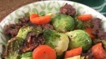 Roasted Brussels & Carrots w/Ground Beef Roasted Brussels & Carrots w/Ground Beef