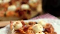 Jalapeno and Cream Cheese Pizza with Bacon and Red Onion Jalapeno and Cream Cheese Pizza with Bacon and Red Onion