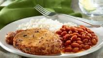 Fried Pork Chops with Rice and Pink Beans Fried Pork Chops with Rice and Pink Beans