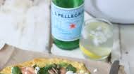 Cauliflower Pizza Base with Smoked Salmon and Creme Fraiche Cauliflower Pizza Base with Smoked Salmon and Creme Fraiche
