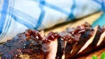 Apricot Ginger Glazed Pork Tenderloin