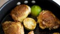 Pan-Roasted Curried Chicken Thighs Pan-Roasted Curried Chicken Thighs