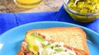 Toasted Bread, Beans with Chorizo and Avocado Toasted Bread, Beans with Chorizo and Avocado