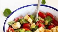 Easy Avocado Caprese Salad with Grape Tomatoes Easy Avocado Caprese Salad with Grape Tomatoes