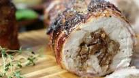 Bacon Wrapped Sausage Stuffed Pork Tenderloin Bacon Wrapped Sausage Stuffed Pork Tenderloin