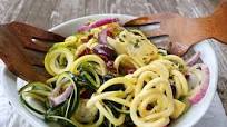 Greek Pasta Salad Recipe with Light Zucchini Noodles Greek Pasta Salad Recipe with Light Zucchini Noodles