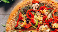 Vegan Cauliflower Pizza Crust Vegan Cauliflower Pizza Crust