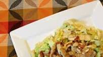 Chicken caesar pasta salad with bacon Chicken caesar pasta salad with bacon