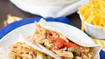 Easy Slow Cooker Chicken Fajitas Easy Slow Cooker Chicken Fajitas