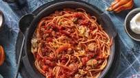 Spooky Spaghetti with Beetroot and Pork Ragu Spooky Spaghetti with Beetroot and Pork Ragu