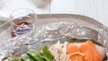 Baked Salmon in Foil with Ponzu Dressing Baked Salmon in Foil with Ponzu Dressing