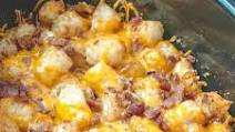 CROCK POT CHICKEN TATER TOT CASSEROLE CROCK POT CHICKEN TATER TOT CASSEROLE