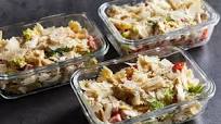 Chicken Caesar Pasta Salad Meal Prep - MYPROTEIN™ Chicken Caesar Pasta Salad Meal Prep - MYPROTEIN™