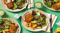 Maple And Mustard Glazed Pork Chops with Roasted Potatoes and a Cranberry Salad Maple And Mustard Glazed Pork Chops with Roasted Potatoes and a Cranberry Salad