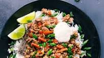 Asian Ground Turkey Bowls Asian Ground Turkey Bowls
