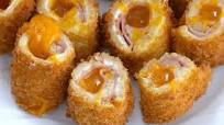 Fried Ham and Cheese Roll Fried Ham and Cheese Roll