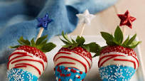 Red, White & Blue Chocolate Covered Strawberries Red, White & Blue Chocolate Covered Strawberries