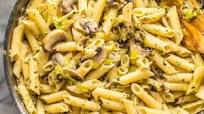 Leek and Mushroom Pasta Leek and Mushroom Pasta