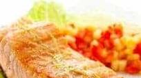 Air Fryer, Salmon with Honey Mustard Sauce Air Fryer, Salmon with Honey Mustard Sauce
