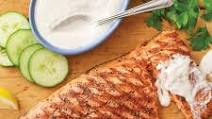 Grilled Sockeye Salmon with Horseradish Yogurt Sauce Grilled Sockeye Salmon with Horseradish Yogurt Sauce