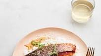 Seared Crispy-Skin Salmon with Miso-Honey Sauce Seared Crispy-Skin Salmon with Miso-Honey Sauce